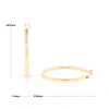 Gold Ribbed Hoop Earrings