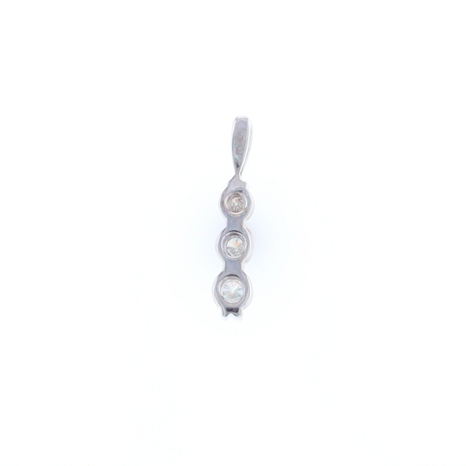 Three Diamond Drop Pendant