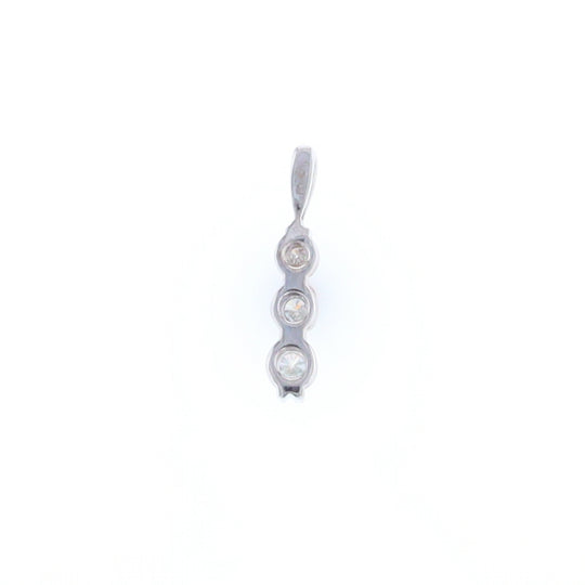 Three Diamond Drop Pendant