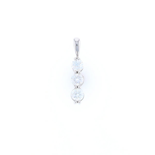 Three Diamond Drop Pendant