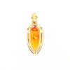 Citrine Pendant with Diamond Bail