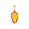 Citrine Pendant with Diamond Bail