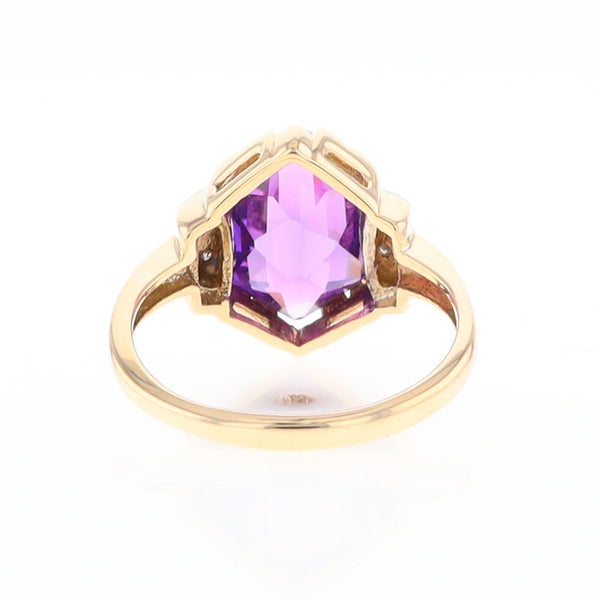 Vintage Hexagon Sapphire Ring