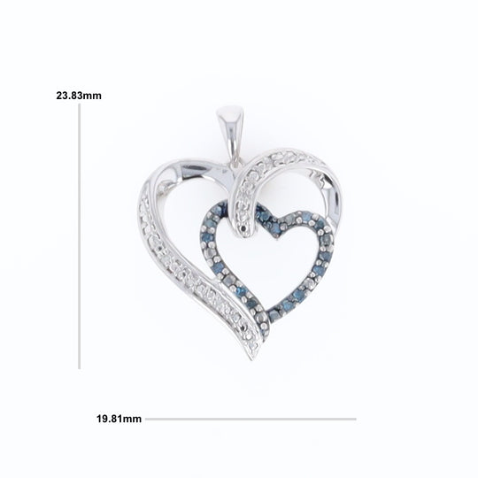 Double Open Heart Pendant