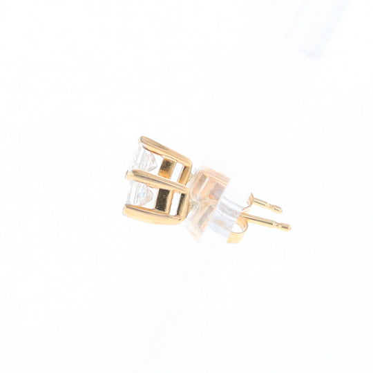 0.48ctw Princess Cut Diamond Studs