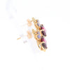 Garnet & Amethyst Dangle Earrings