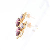 Garnet & Amethyst Dangle Earrings