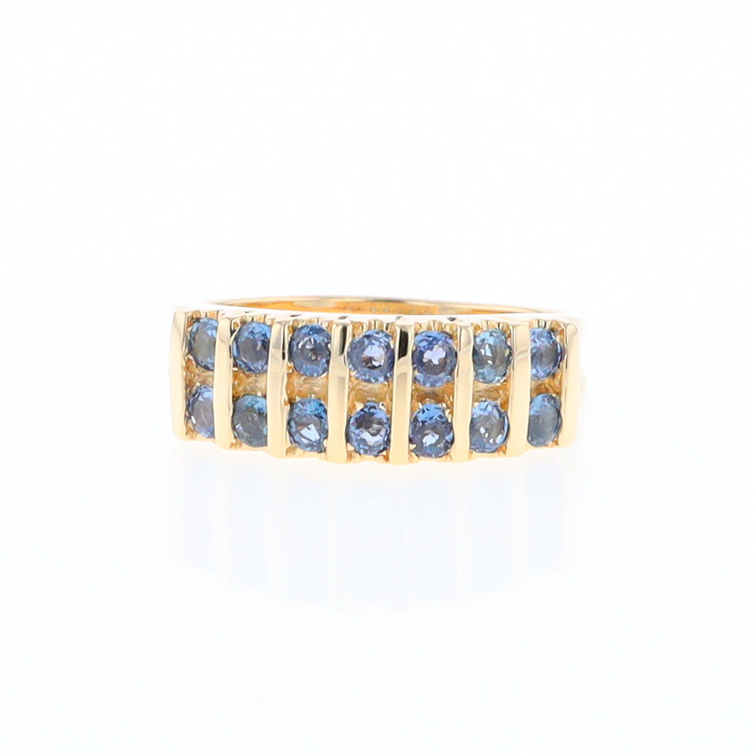 Channel Set Sapphire Ring