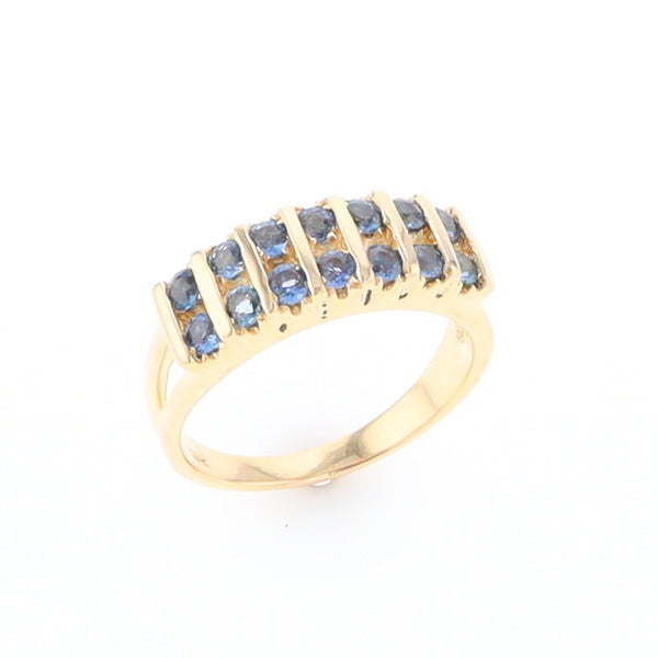 Channel Set Sapphire Ring