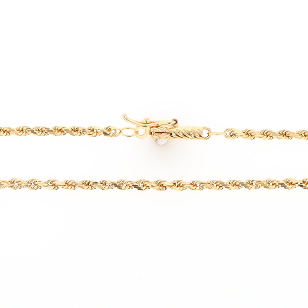 31" Yellow Gold Rope Chain