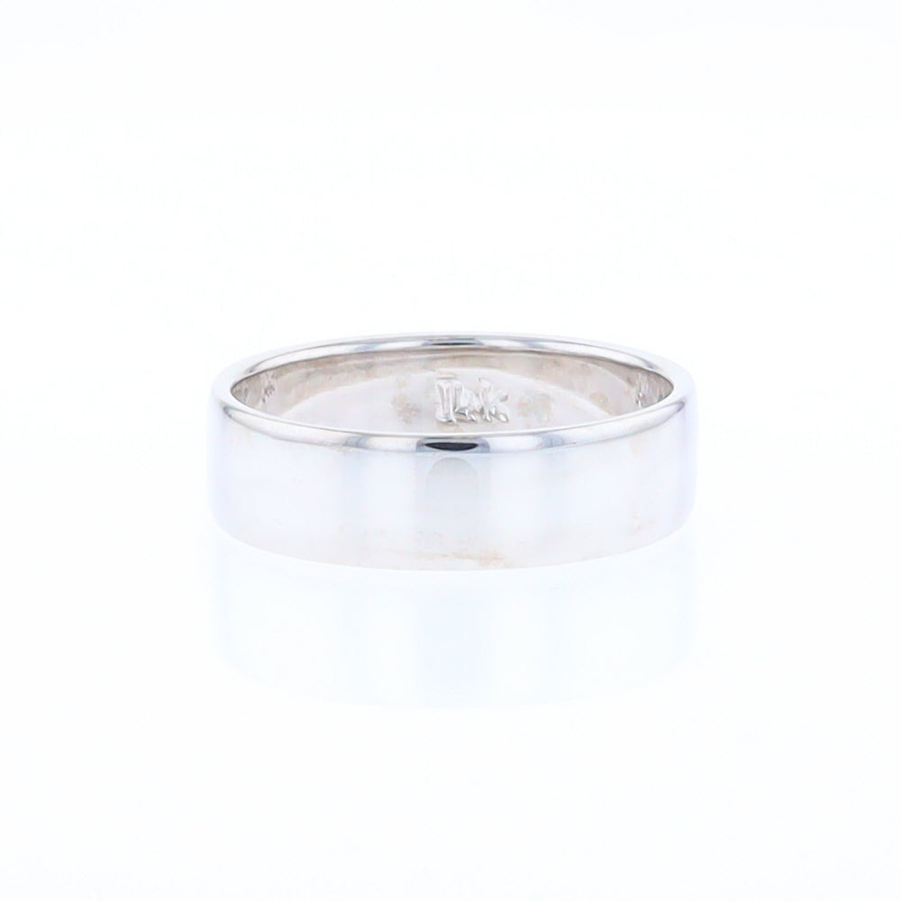 White Gold Wedding Band