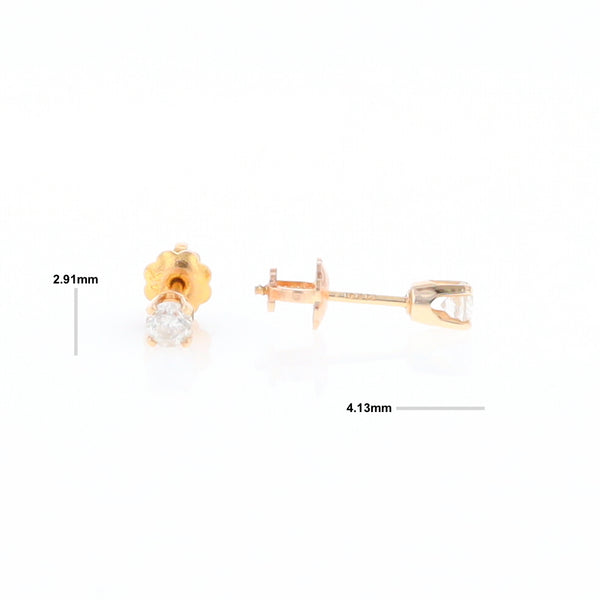 0.18ctw Diamond Screw Back Stud