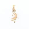 Black Hills Gold Yellow & Rose Gold Kokopelli Pendant