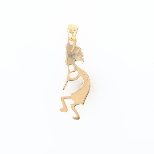 Black Hills Gold Yellow & Rose Gold Kokopelli Pendant