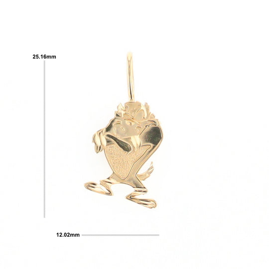 Gold Tasmanian Devil Charm