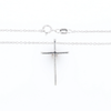 Thin Diamond Cross Necklace