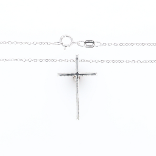 Thin Diamond Cross Necklace