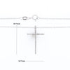 Thin Diamond Cross Necklace