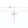 Thin Diamond Cross Necklace