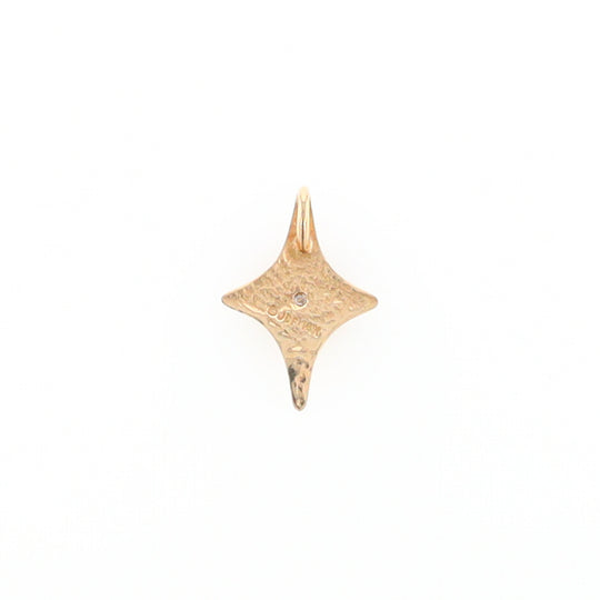 North Star Pendant Diamond Solitaire