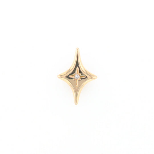 North Star Pendant Diamond Solitaire