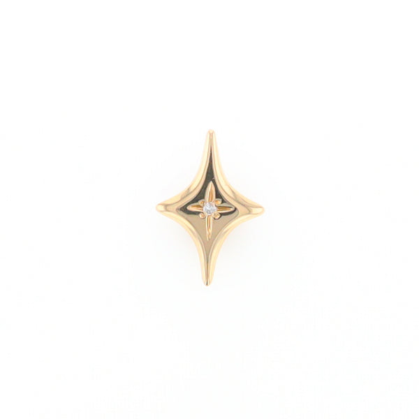 North Star Pendant Diamond Solitaire