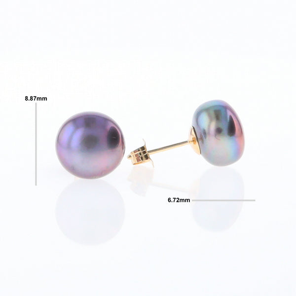 Tahitian Grey Pearl Studs