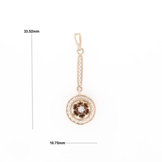 Buttercup Filigree Vintage Pendant