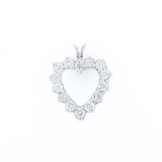 Open Heart Diamond Pendant