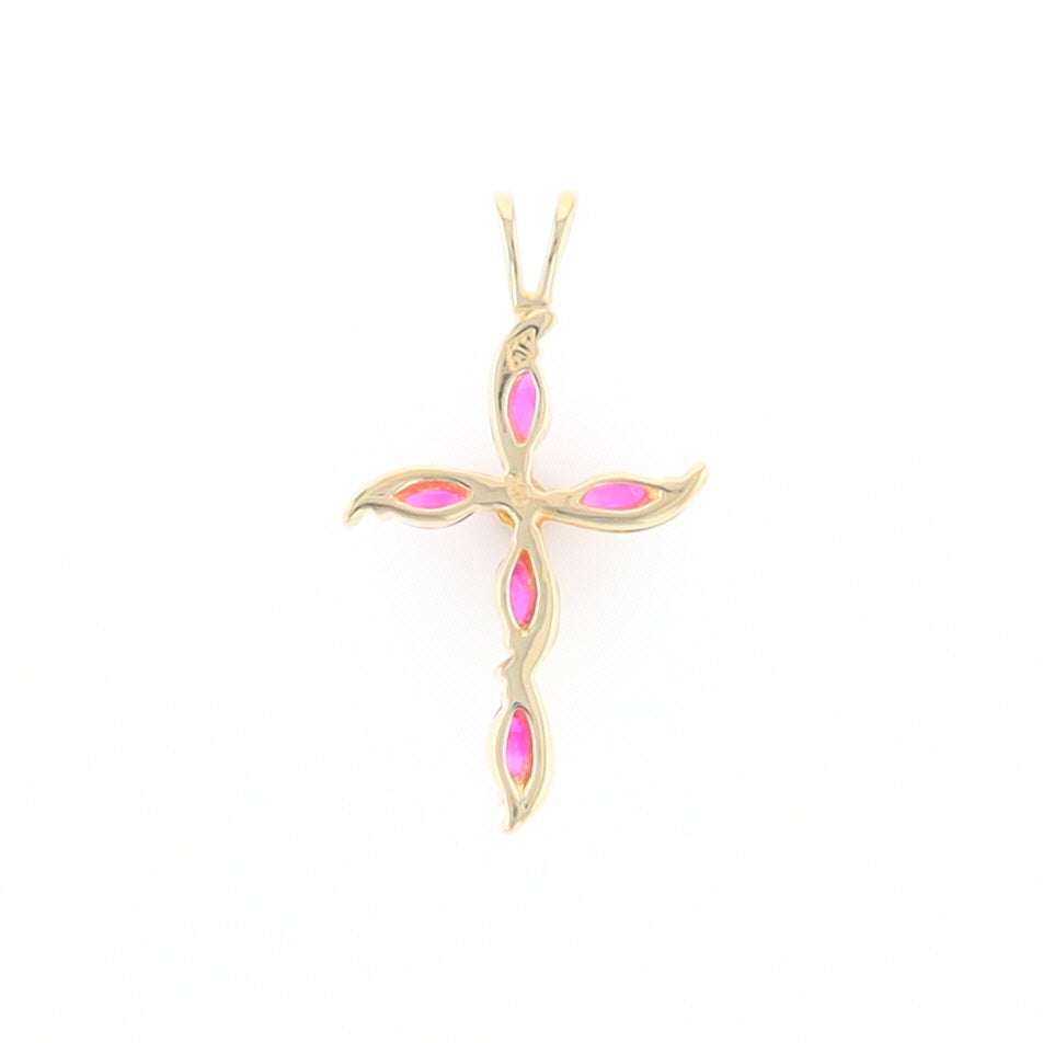 Marquise Ruby Cross