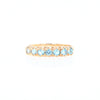 Round Blue Topaz Band