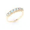 Round Blue Topaz Band