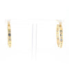 Sapphire & Diamond Hoop Earrings