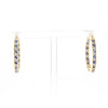 Sapphire & Diamond Hoop Earrings