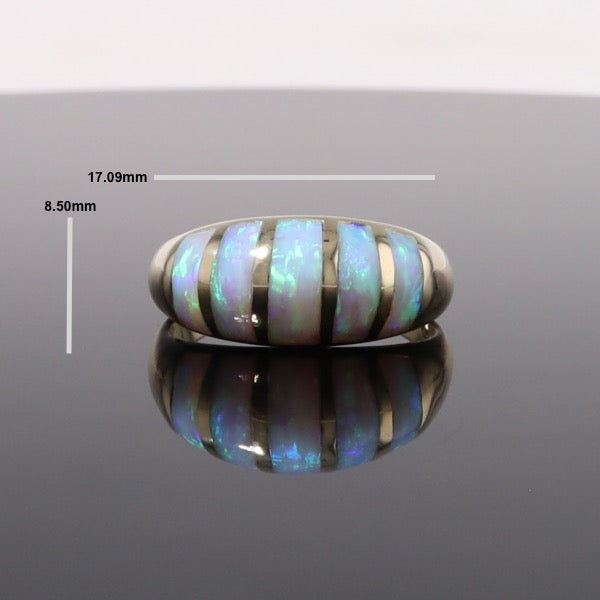 Natural Opal Bubble Ring