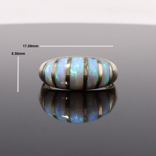 Natural Opal Bubble Ring