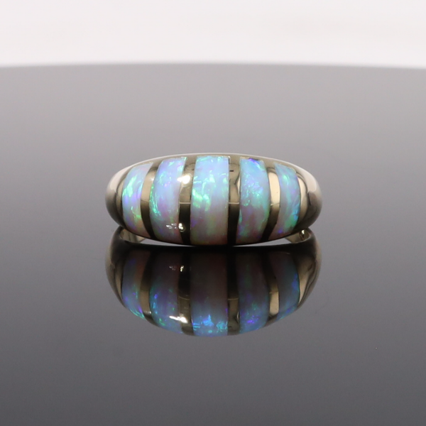 Natural Opal Bubble Ring