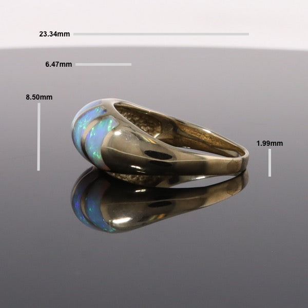 Natural Opal Bubble Ring