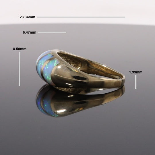 Natural Opal Bubble Ring