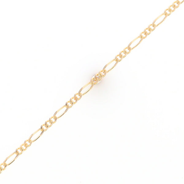 18" Yellow Gold Figaro Chain