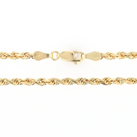 20" Yellow Gold Rope Chain