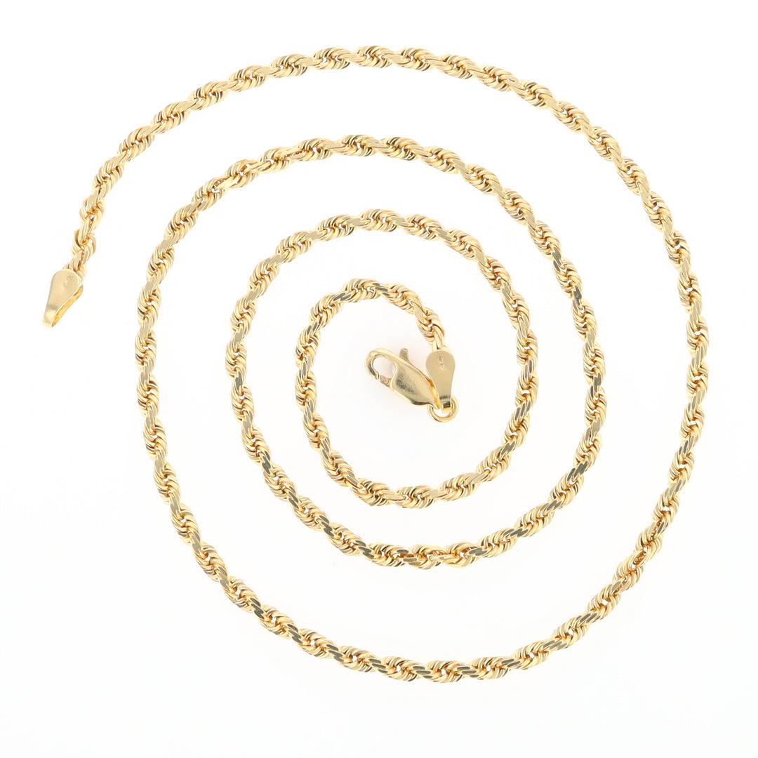 20" Yellow Gold Rope Chain