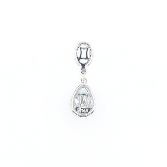 Oval and Pear-Shaped Aquamarine Pendant