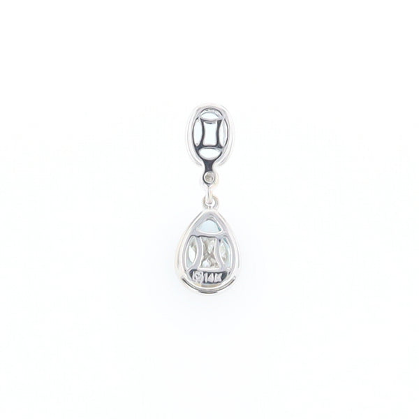 Oval and Pear-Shaped Aquamarine Pendant