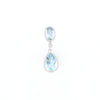 Oval and Pear-Shaped Aquamarine Pendant