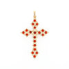 Vintage Garnet Cluster Cross