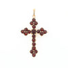 Vintage Garnet Cluster Cross