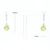 Peridot Dangle Earrings with Diamond Accents