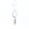 Peridot Dangle Earrings with Diamond Accents
