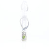 Peridot Dangle Earrings with Diamond Accents